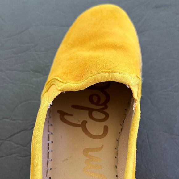 Women Sam Edelman yellow Suede platform slip On Sneakers - Picture 6 of 10
